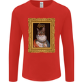 The One True Cat King Funny Mens Long Sleeve T-Shirt Red