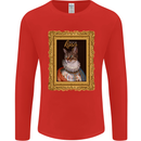 The One True Cat King Funny Mens Long Sleeve T-Shirt Red