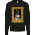 The One True Cat King Funny Mens Sweatshirt Jumper Black