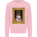 The One True Cat King Funny Mens Sweatshirt Jumper Light Pink
