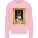 The One True Cat King Funny Mens Sweatshirt Jumper Light Pink