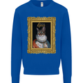 The One True Cat King Funny Mens Sweatshirt Jumper Royal Blue
