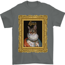 The One True Cat King Funny Mens T-Shirt Cotton Gildan Charcoal