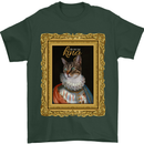 The One True Cat King Funny Mens T-Shirt Cotton Gildan Forest Green