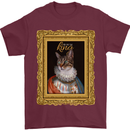The One True Cat King Funny Mens T-Shirt Cotton Gildan Maroon