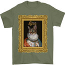 The One True Cat King Funny Mens T-Shirt Cotton Gildan Military Green