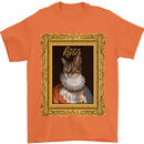 The One True Cat King Funny Mens T-Shirt Cotton Gildan Orange
