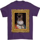 The One True Cat King Funny Mens T-Shirt Cotton Gildan Purple