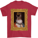 The One True Cat King Funny Mens T-Shirt Cotton Gildan Red