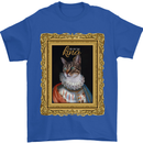 The One True Cat King Funny Mens T-Shirt Cotton Gildan Royal Blue