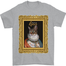 The One True Cat King Funny Mens T-Shirt Cotton Gildan Sports Grey