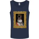 The One True Cat King Funny Mens Vest Tank Top Navy Blue