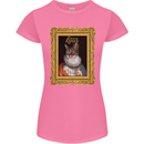 The One True Cat King Funny Womens Petite Cut T-Shirt Azalea