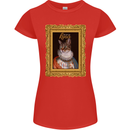 The One True Cat King Funny Womens Petite Cut T-Shirt Red