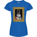 The One True Cat King Funny Womens Petite Cut T-Shirt Royal Blue