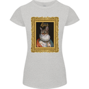 The One True Cat King Funny Womens Petite Cut T-Shirt Sports Grey