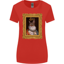 The One True Cat King Funny Womens Wider Cut T-Shirt Red
