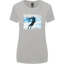 The Only Way is Downhill Skiing Ski Skier Womens Wider Cut T-Shirt Sports Grey