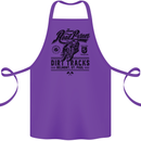 The Original Road Burner Biker Motorcycle Cotton Apron 100% Organic Purple