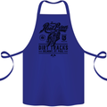 The Original Road Burner Biker Motorcycle Cotton Apron 100% Organic Royal Blue