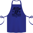 The Original Road Burner Biker Motorcycle Cotton Apron 100% Organic Royal Blue