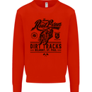 The Original Road Burner Biker Motorcycle Kids Sweatshirt Jumper Bright Red