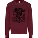 The Original Road Burner Biker Motorcycle Kids Sweatshirt Jumper Maroon