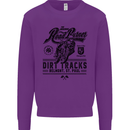The Original Road Burner Biker Motorcycle Kids Sweatshirt Jumper Purple