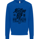 The Original Road Burner Biker Motorcycle Kids Sweatshirt Jumper Royal Blue