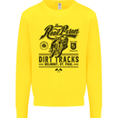 The Original Road Burner Biker Motorcycle Kids Sweatshirt Jumper Yellow