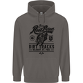 The Original Road Burner Biker Motorcycle Mens 80% Cotton Hoodie Charcoal