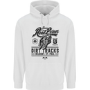 The Original Road Burner Biker Motorcycle Mens 80% Cotton Hoodie White