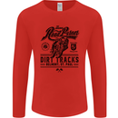 The Original Road Burner Biker Motorcycle Mens Long Sleeve T-Shirt Red