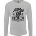 The Original Road Burner Biker Motorcycle Mens Long Sleeve T-Shirt Sports Grey
