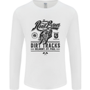 The Original Road Burner Biker Motorcycle Mens Long Sleeve T-Shirt White