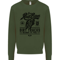 The Original Road Burner Biker Motorcycle Mens Sweatshirt Jumper Forest Green