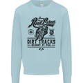 The Original Road Burner Biker Motorcycle Mens Sweatshirt Jumper Light Blue