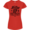 The Original Road Burner Biker Motorcycle Womens Petite Cut T-Shirt Red