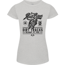 The Original Road Burner Biker Motorcycle Womens Petite Cut T-Shirt Sports Grey