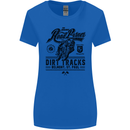 The Original Road Burner Biker Motorcycle Womens Wider Cut T-Shirt Royal Blue