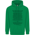 The Parachute Regiment Charter 1 2 3 4 Para Childrens Kids Hoodie Irish Green