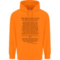 The Parachute Regiment Charter 1 2 3 4 Para Childrens Kids Hoodie Orange