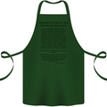 The Parachute Regiment Charter 1 2 3 4 Para Cotton Apron 100% Organic Forest Green