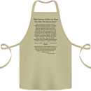 The Parachute Regiment Charter 1 2 3 4 Para Cotton Apron 100% Organic Khaki