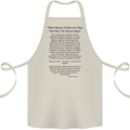 The Parachute Regiment Charter 1 2 3 4 Para Cotton Apron 100% Organic Natural