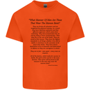The Parachute Regiment Charter 1 2 3 4 Para Kids T-Shirt Childrens Orange