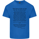 The Parachute Regiment Charter 1 2 3 4 Para Kids T-Shirt Childrens Royal Blue