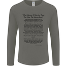 The Parachute Regiment Charter 1 2 3 4 Para Mens Long Sleeve T-Shirt Charcoal