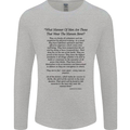 The Parachute Regiment Charter 1 2 3 4 Para Mens Long Sleeve T-Shirt Sports Grey