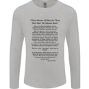 The Parachute Regiment Charter 1 2 3 4 Para Mens Long Sleeve T-Shirt Sports Grey